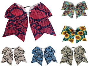 NEU Schlangenhaut JUMBO 7 Zoll Cheer Bow Pferdeschwanzhalter Teen Big Large Hair Cheerleading Girls Tie 12PCS4160630