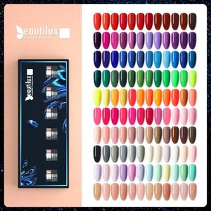 Beautilux Nail Gel Polish Kit 6PCSSet X10ml Soak Off UV LED Nails Lack Set Semi Permanent Nail Art Gels Lacquer Present Box Diy 240220