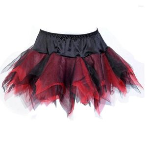 Kadın pijama kadınları yetişkin tutu etek tül etekler burlesque corset aksesuarları kadın kadınsı pileli midi kostüm artı boyutu