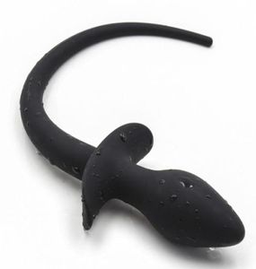 Pure Silicone Dog Tail Anal Sm Love Dog Slave Dress Props para homens e mulheres com extensão anal anal plug8494660