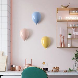 Ceramic Balloon Wall Hanging Decoration Wall Mounted Art Kids Room Decoration Home Decor Goodies Decorative Sculptures For Home 240223