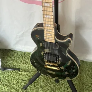 Green zakk electric guitar HH Gold Bridge free ship