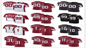 personalizzato Arizona039039Cardinali039039Maglia 1 Kyler Murray 99 JJ Watt 10 DeAndre Hopkins 13 Kurt Warner 40 Pat Tillman1225831