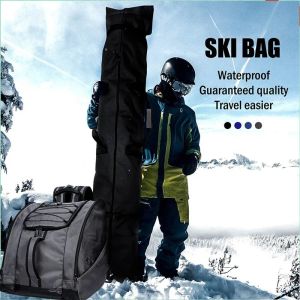 Väskor Soarowl Snowboard Bag stor kapacitet Ski ryggsäck Vattentäta skidstövlar utomhus vinterskidutrustning förvaringsväska unisex ryggsäck