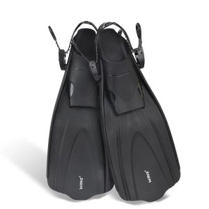 Cover-up Pinne professionali regolabili per allenamento per adulti Tpr Pinne antiscivolo per nuoto Pinne per immersione Attrezzatura per lo snorkeling in gomma Scarpe da spiaggia per il nuoto