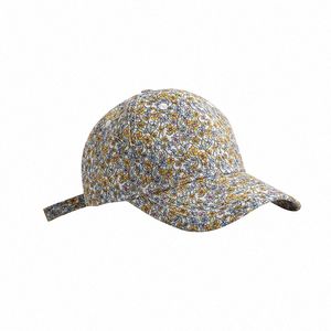 Utomhushattar Broken Flower Cap Hardtop Fashion Student Sunshade Baseball Casual Sports Caps Headwears Storlek kan justeras 356V#