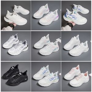 2024 New Men Momen Shoes Mulheres Caminhadas de Running Sapatos Platinhos Moda Moda Branca Preta Pink Esportes Confortáveis Z517 Gai