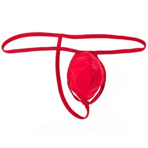 Lustige T-förmige transparente Eis-Seidenband-T-Hosen, hohl, ein Faden, tapfere Herren-Sexy-Unterhose mit offener Hüfte, 605032