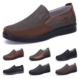 Laufen Frühling Herbst Sommer graue Herren-Halbschuhe atmungsaktiv Blaue weiche geteilte Sohle Dark Khaki Schuhe flache Sohle Herren-Turnschuhe GAI-362211