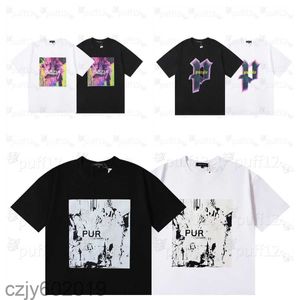 Purple t shirt Purple brand Designer Mens t shirt Womens T shirt 2024 New clothing Mens fashion casual letter graffiti pattern shirt