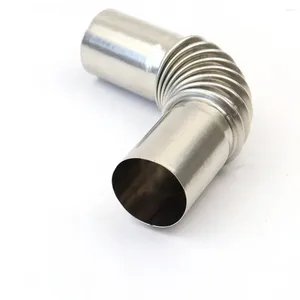 Practical Dimensions Exhaust Pipe Stainless Steel Angle Connector Set With 4 Fixing Clips For Car Heater Power