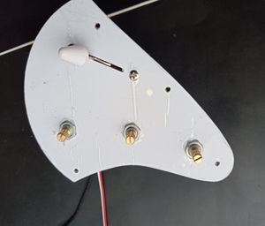 Chicote de fiação de guitarra 250K Potenciômetro de eixo de cobre Acessórios para instrumento de guitarra elétrica 4876994