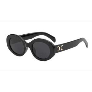 Occhiali da sole rotondi alla moda Occhiali da sole Occhiali da sole Designer Brand Montatura in metallo nero Lenti in vetro scuro per Uomo Donna