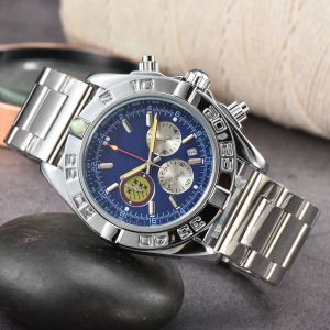 2024 neue Herrenuhr Quarz Luxus Navitimer B01 Zifferblatt Marke Chronograph Gürtel Stahlband Hochwertige Armbanduhr a27