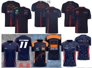 Herrt-shirts nya F1 racing polo kostym sommarlag lapel skjorta samma stil anpassning