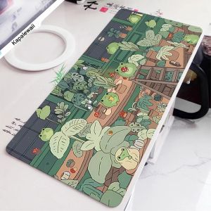 Pads Green Frog Mouse Gaming Gaming XL Komputer HD Drukuj Duże Mousepad XXL Klawiatura Klawiatura Klawiatura Kawaja Kawaii Cute Myse Mat 900x400 Biurka podkładka