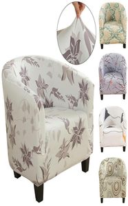 Chair Covers Stretch Club Printed Floral Tub Couch Cover Armchairs Slipcover Single Seat For Bar Counter Living Room2951441