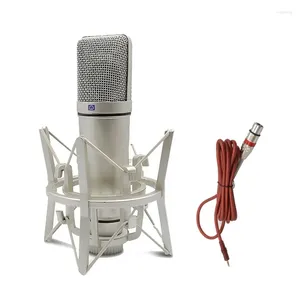 Microphones Metal Professional Microphone Condenser For Computer Gaming Recording Singing Podcast Sound Card