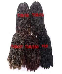 8 polegadas 110g50 fios Nubian Crochet Tranças Ombre Kanekalon Trança Sintética Extensão de Cabelo 1197155