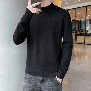 Mulheres para homens 2024 CASHMERE SWEARTE MEIO MAN PULLOVERS malha para jovens masculinos malhas de malhas de malha