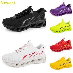 2024 Hot Sale Running Shoes Mens Woman Whites Navys Cream Pinks Black Purple Grey Trainers Sneakers andningsbara färg 60 GAI