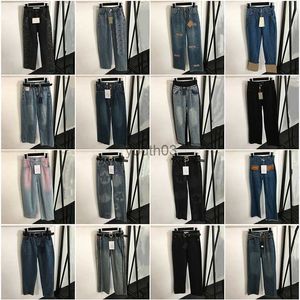 Jeans da donna Jeans classici in denim firmati Pantaloni lunghi hip-hop Stili multipli 240304