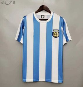 Camisas de futebol 1978 1986 Retro Jersey 2000 2001 2010 Kempes Riquelme HIGUAIN AGUERO CANIGGIA AIMAR Camisas de futebolH2435