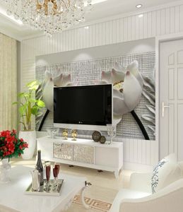 Roland moderno e minimalista verde fiore bianco carta da parati non tessuta TV sfondo divano sfondo ristorante adatto per soggiorno ho7587590