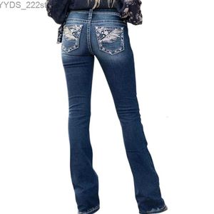 Jeans jeans designer lyxiga toppkvalitet jeans mamma y2k stretch broderad baggy hög midja rakt löst odefinierade byxor pantalon femme 240304