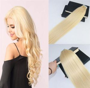 Лента для наращивания волос, цвет 613, отбеливающая блондинка, невидимая лента для наращивания натуральных человеческих волос, лента для наращивания волос, 100g40pcs8459301