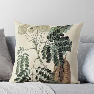 Kudde Acacia Vintage Botanical Print Throw Luxury Cover S för dekorativa soffa Kuddar Estetik