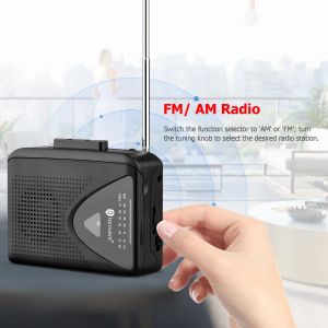 Radio USB Cassette Capture Radio Player Portable USB Cassette Tape to MP3 Converter Capture Audio Music Player Recorder AM/ FM Radio