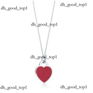 Designer Fashion Classic 925 Sterling Silver Necklace Double Heart Pendant Tiffancy Necklace for Lover Man Women Party Wedding Jewelry High Quality Tiffanyco 257
