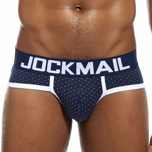 JOCKMAIL мужские трусы дышащие трусы хлопковое мужское нижнее белье сексуальные трусы домашняя одежда с принтом шорты JM322