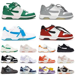 Casual Shoes Out Office Low Mid Top Designer Trainers Offes Black White Red Vintage Leather Platform Walking Tennis Mens Women Ooo Loafers Sneakers