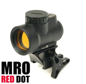 Taktyczne Mro Red Dot Sight 2 Moa AR Optics Trijicon Hunting Riope z niskim i wysokim mocowaniem QD Fit 20 mm Rail1461764