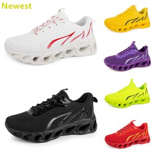 2024 Hot Sale Running Shoes Mens Woman Whites Navys Cream Pinks Black Purple Grey Trainers Sneakers Andningsfärg 85 GAI