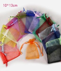 100 PCSLOT Organza DrawString Yarn Bag Pouches Candy Jewelry Party Wedding Favor Gift Pouch Bags 7x9cm 9x12cm 10x15cm 1520cm9980576