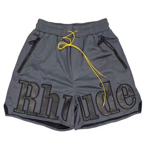 Shorts designer Rhude Shorts Summer Fashion Pants Uomini di alta qualità usura Street Blu Blue Black Pants Uomini