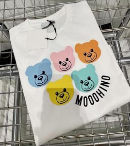 Baby Designer Kid Tshirts Summer Girls Boys Fashion Tees Children Kids Casual Tops Trendy Bear Printed T Shirts 5 color bear high1786336