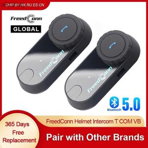 Cep Telefonu Kulaklıklar FreedConn Kablosuz Motosiklet Kask İntercom Bluetooth kulaklık BT5.0 Motor Kulaklık 6 Riders Müzik Paylaşımı YQ240304