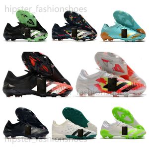 Fotbollsstövlar Precision FG inomhusfotboll Cleats Skor Mens Fotboll Cleats Boots Outdoor Tormentor Accelerator Electricity Red Solar Yellow Green Boot