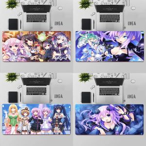 Pads Hyperdimension Neptunia Gaming Mouse Pad Large Mouse Pad PC Gamer Computer Mouse Mat Big Mousepad Keyboard Desk Mat Mause Pad