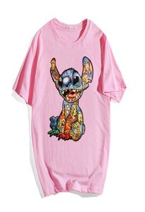 Fashion Men039s TShirts Global Summer Cartoon Personality Stitch Oversized Vintage Tees Shirt Cotton Casual Short Sleeved Tops6587860