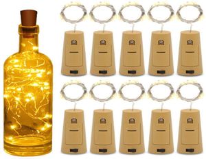 Wine Bottle Cork Lights String 20 LED Toys Fairy Light Battery Power for Party Wedding Christmas Halloween Bar Decor6402560