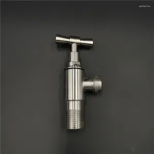 Bathroom Sink Faucets SUS 304 Stainless Steel Angle Valve Freeze Proof Tap Slow On Faucet G 1/2 Inch Inlet Outdoor Garden