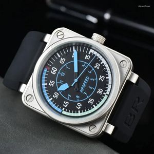 Zegarek na rękę Tops Men's 40 mm Automatyczny mechaniczny projektant zegarków mechanicznych Wszystkie stali nierdzewne Super jasne szafirowe zegarki Montre de Luxe