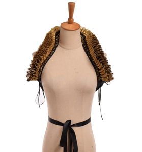 Victorian babados colar acessórios traje steampunk ouro preto elisabetano envoltório pescoço ruff para vestido adereços envio rápido 7919659
