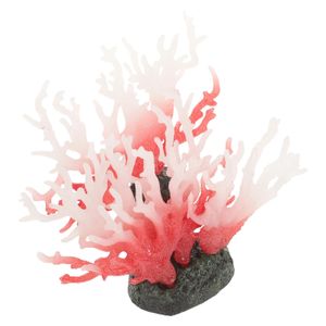 Enfeites de coral Acessórios para aquário de tartaruga Decorações para tanques de peixes Suprimentos de plantas grandes Pvc Betta 240226