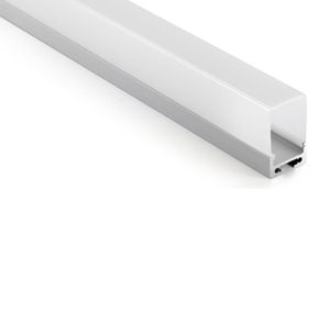 10 x 1M SETSLOT U Typ Anodiserad aluminiumprofil och Al6063 T6 LED -profil 1 m för tak eller pendellbelysning9453230